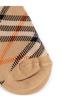 brown cotton socks BURBERRY KIDS | 8100428B9368